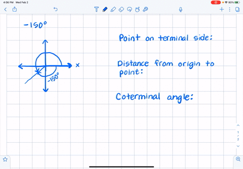 draw-150-angle-in-standard-position-and-then-answer-the-following-questions-drawing-name-point-on-the-terminal-side-of-the-angle-find-the-distance-from-the-origin-to-that-point-nme-another-a-17933