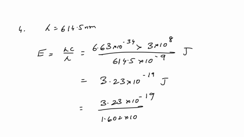 456-times-10-19-mathrmj-lambda-4358-times-10-7-mathrmm-4-light-with-a-wavelength-of-6145-nm-looks-orange-what-is-the-energy-in-joules-per-photon-of-this-orange-light-what-is-the-energy-in-mathrmevleft