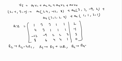 determine-whether-the-given-vectors-v1-v2-v3-v4-v5-span-r4-v1-1-4-12-8-v2-3-3-9-6-v3-3-1-2-4-v4-1-1-2-1-v5-2-1-3-0-11334