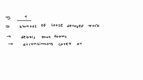 is-a-blanket-of-loose-decayed-rock-debris-that-forms-in-a-discontinuous-cover-over-the-solid-bed-rock-98608