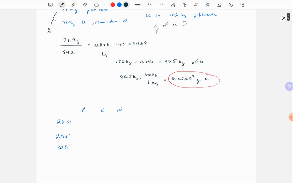 SOLVED: SAMPLE PROBLEM 2.2 Calculating the Mass of an Element in a ...