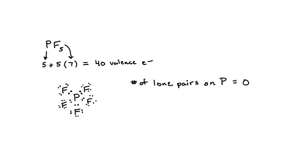 SOLVED: Draw a Lewis structure for PF5 on a scratch paper and indicate ...