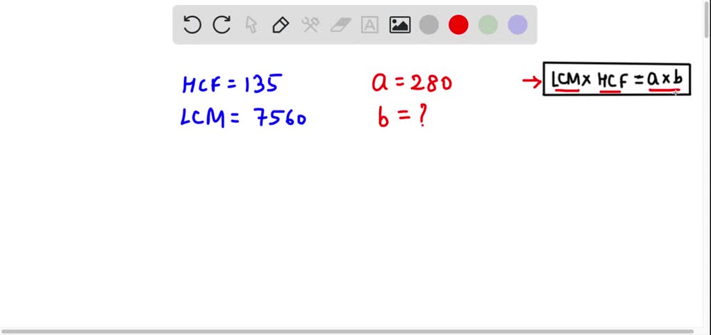 Consider the two numbers whose sum is 135 and their HCF is 27. If their ...