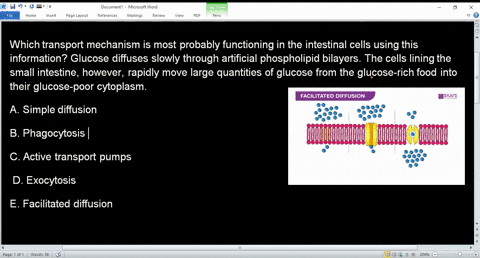 which-transport-mechanism-is-most-probably-functioning-in-the-intestinal-cells-using-this-information-glucose-diffuses-slowly-through-artificial-phospholipid-bilayers-the-cells-lining-the-sm-07697