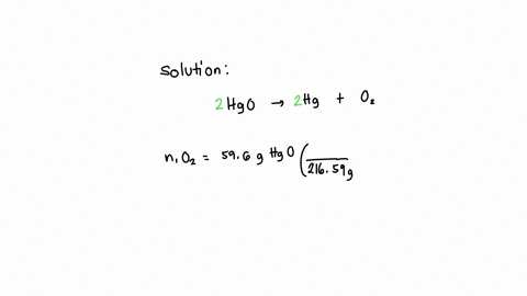 what-volume-of-oxygen-gas-is-produced-when-596-mathrmg-of-mercuryii-oxide-reacts-completely-according-to-the-following-reaction-at-25-circ-mathrmc-and-1-mathrmatm-operatornamemercurytext-ii-oxide-s-ri