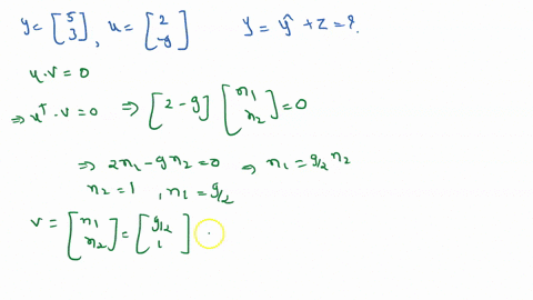 and-u-write-y-as-the-sum-of-two-orthogonal-vectors-_-one-in-span-u-and-one-orthogonal-to-u-yyz-type-an-integer-or-simplifed-fraction-for-each-matrix-element-list-the-terms-in-the-same-order-20259