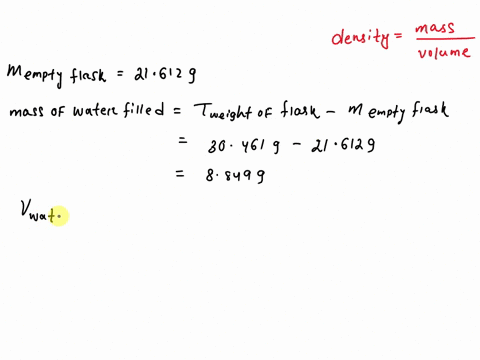 the-mass-of-an-empty-flask-is-21612-grams-when-filled-with-water-d09971gml-the-flask-weighs-30461g-and-when-filled-with-an-unknown-liquid-it-weighs-34164g-what-is-the-density-of-the-unknown-17302