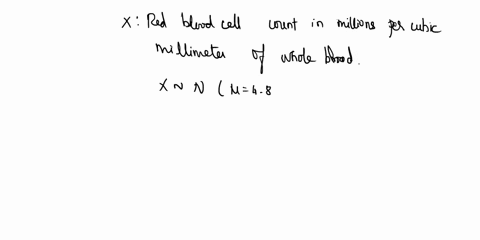 let-x-red-blood-cell-rbc-count-in-millions-per-cubic-millimeter-of-whole-blood-suppose-for-healthy-females-x-has-an-approximately-normal-distribution-with-mean-5-and-standard-deviation-06-co-34333
