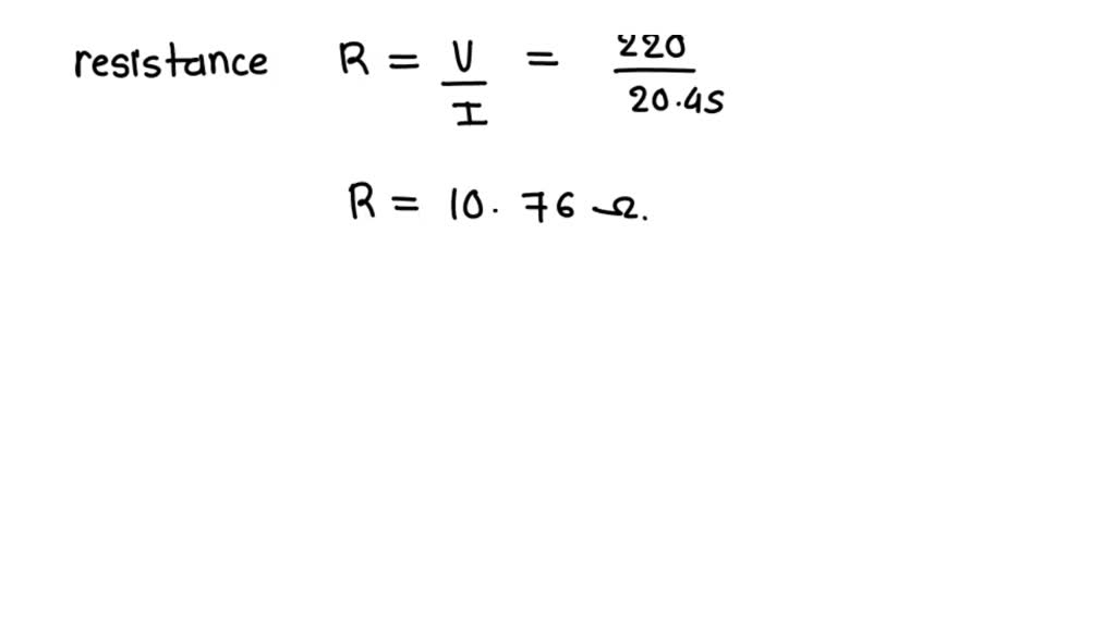SOLVED A washing machine in a home has a power of 4,500 watts and runs on a 220volt household
