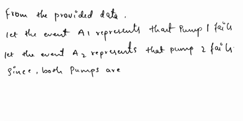 a-system-consists-of-two-identical-pumps-1-and-2-if-one-pump-fails-the-system-will-still-operate-however-because-of-the-added-strain-the-remaining-pump-is-now-more-likely-to-fail-than-was-or-90092