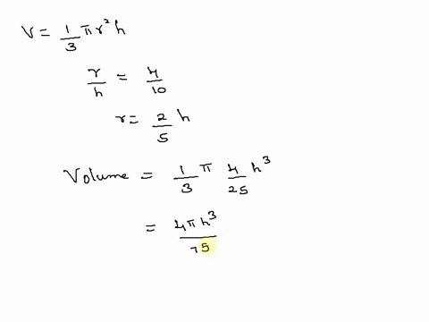 consider-a-conical-tank-whose-radius-at-the-top-is-4-feet-and-whose-height-is-10-feet-it-is-being-filled-with-water-at-the-rate-of-2-cubic-feet-per-minute_-find-how-fast-the-height-of-the-wa-22314