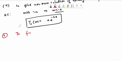 point-consider-the-intial-value-problem-dy-6y-5-y0-0-dt-a-find-a-nonzero-solution-to-the-associated-homogeneous-differential-equation-help-formulas-b-find-a-particular-solution-to-the-nonhom-57191