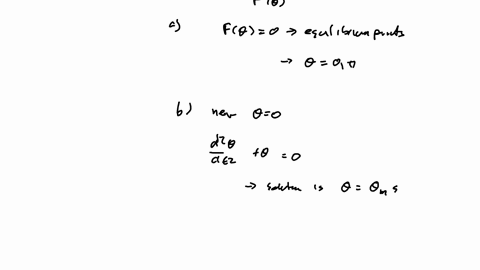 a-pendulum-on-a-rigid-rod-oscillates-according-to-the-equation-a26-where-9-is-the-angle-of-the-pendulum-from-the-vertical-1-show-that-0-the-pendulum-hanging-straight-down-and-7-the-pendulum-85063