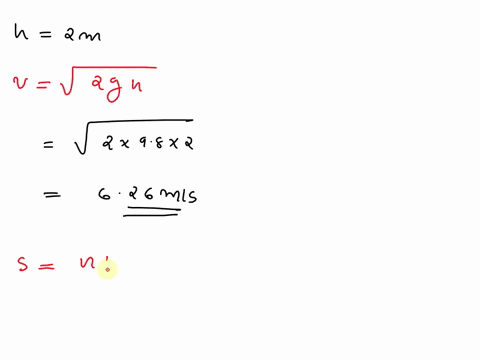 the-velocity-of-the-water-jet-discharging-from-the-orifice-can-be-obtained-from-v-2gh12-where-h-2m-is-the-depth-of-the-orifice-from-the-free-water-surface-determine-the-time-for-a-particle-o-48892