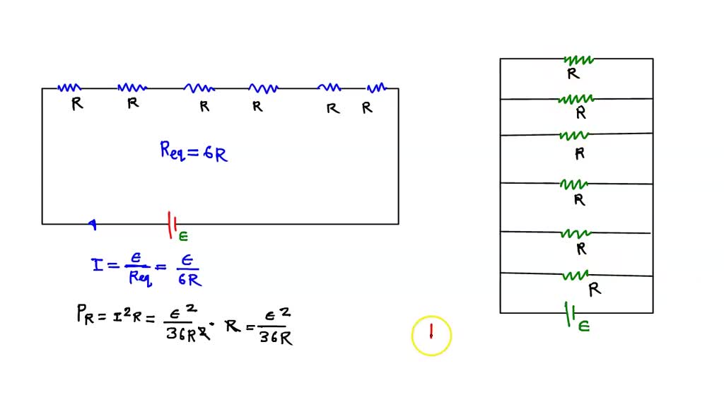 SOLVED: Six Identical Resistors, Each With Resistance R, Are Connected ...