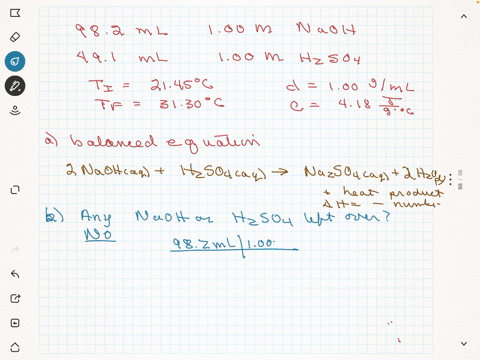 a-922-ml-sample-of-100-m-naoh-is-mixed-with-461-ml-of-100-m-h2so4-in-a-large-styrofoam-coffee-cup-the-cup-is-fitted-with-a-lid-through-which-passes-a-calibrated-thermometer-the-temperature-o-05981