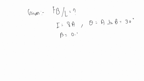 what-is-the-magnitude-of-magnetic-force-per-unit-length-on-a-wire-carrying-a-current-of-8-a-and-making-an-angle-of-30-with-the-direction-of-a-uniform-magnetic-field-of-015-t
