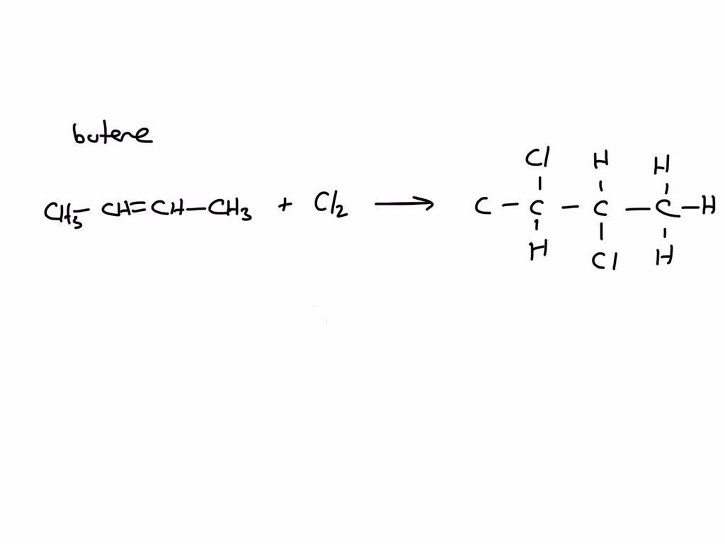 SOLVED: Draw a displayed formula, showing all the bonds, in the product ...