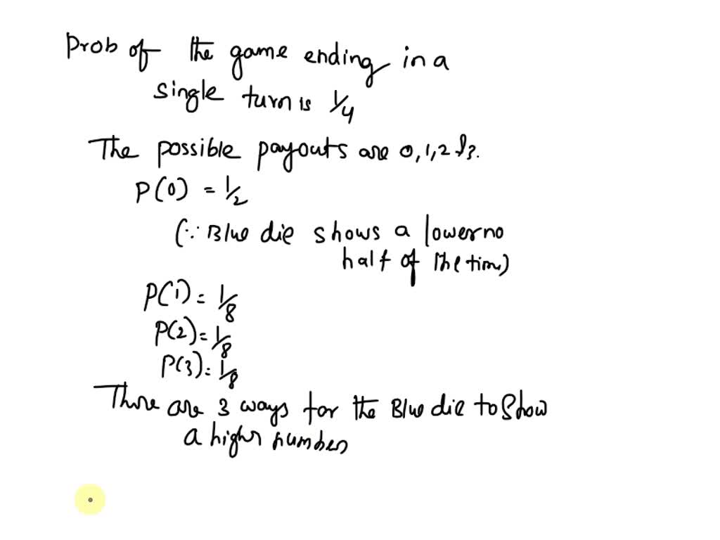 SOLVED Question 2 of 6 We play a game with two tetrahedral dice, red