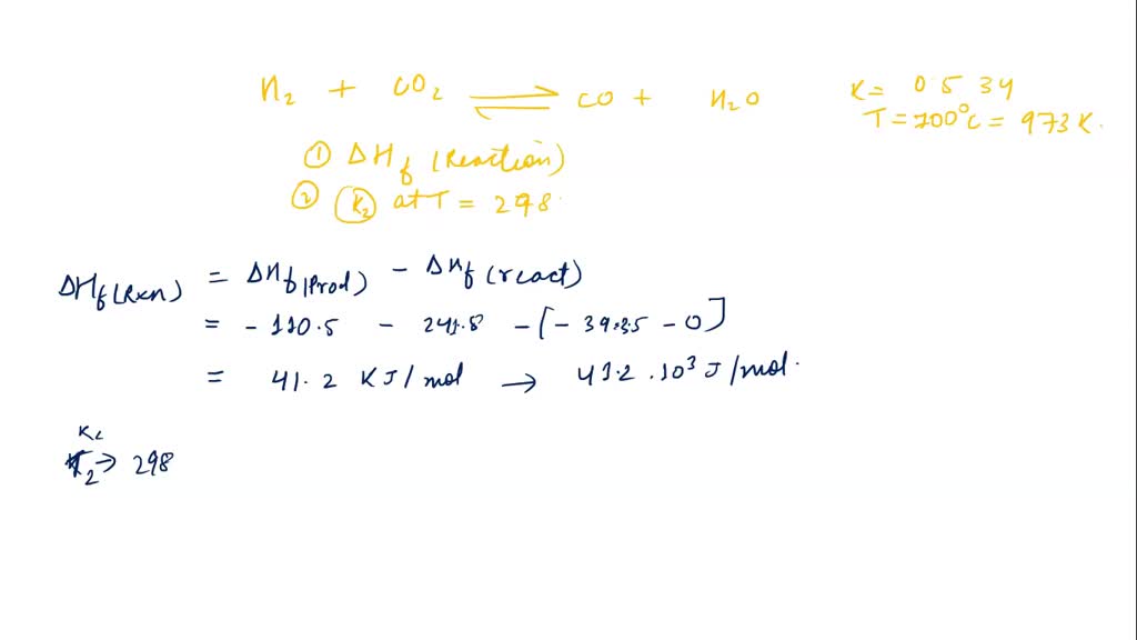 SOLVED: Using the general properties of equlllbrlum constants At a ...