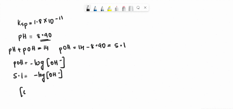 what-is-the-molar-solubility-of-mgoh2-ksp-1810-11-in-water-that-has-a-ph-of-890-30068