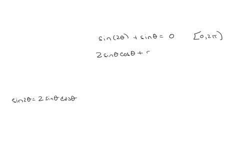 use-a-double-or-half-angle-formula-to-solve-the-equation-in-the-interval-0-2-enter-your-answers-as-a-comma-separated-list-sin2-sin-0