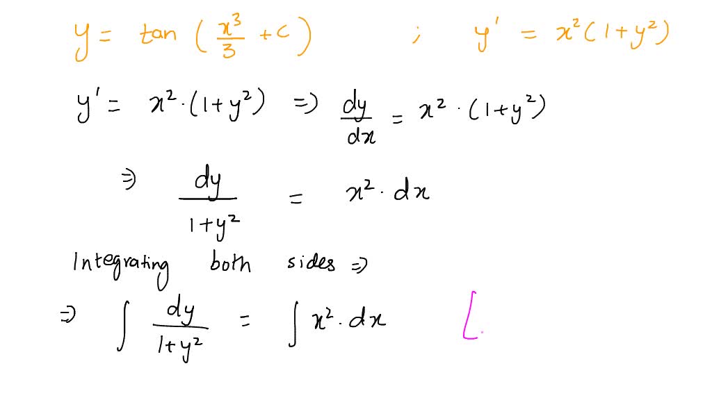 Solved: Verify That The Function Is Solution Of The Differential 