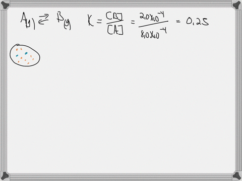for-the-reaction-alg-blg-the-equilibrium-mixture-at-180c-is-a-8-ox10-4-mand-b-20x10-4-m-the-molecular-scenes-below-represent-four-different-mixtures-for-the-reaction-a-is-red-b-is-blue-for-e-76959