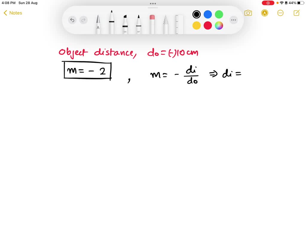 SOLVED A concave mirror produces two times magnified real image of an
