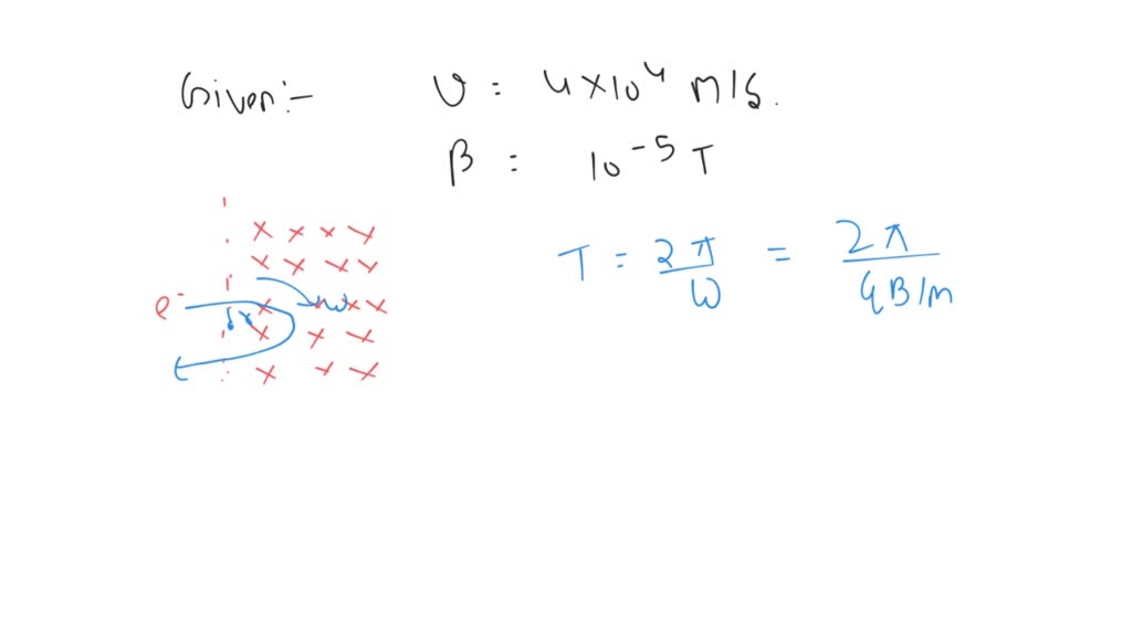 SOLVED: "An Electron Moving Horizontally With A Velocity Of 4 × 104 M/s ...