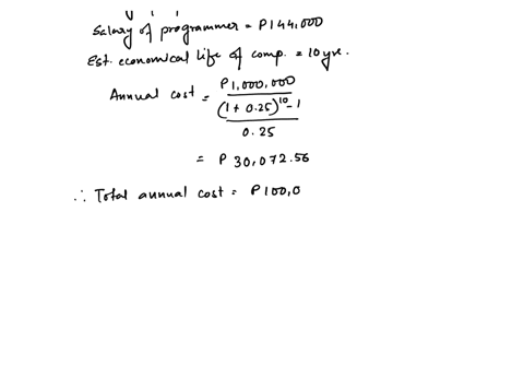 a-company-that-sells-computers-has-proposed-to-a-small-public-utility-company-that-it-purchase-a-small-electronic-computer-for-p1000000-to-replace-ten-calculating-machines-and-their-operator-35795