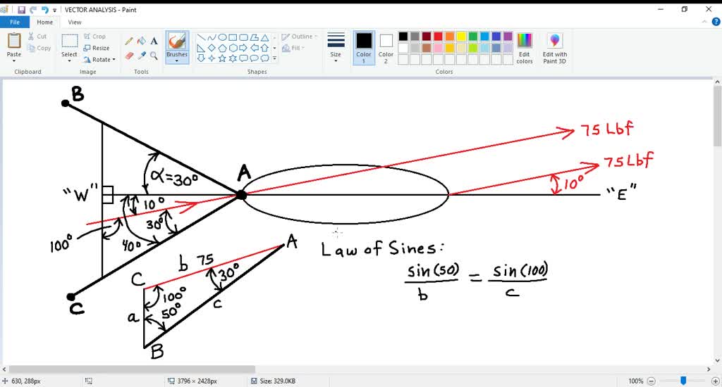 SOLVED: Ropes AB and AC are thrown to a boater whose canoe has capsized ...