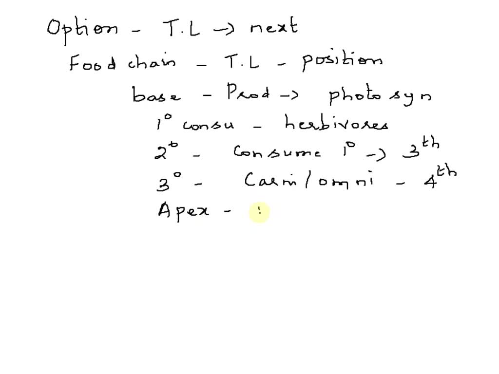 SOLVED 'An energy pyramid is shown below. What is the role of the fern