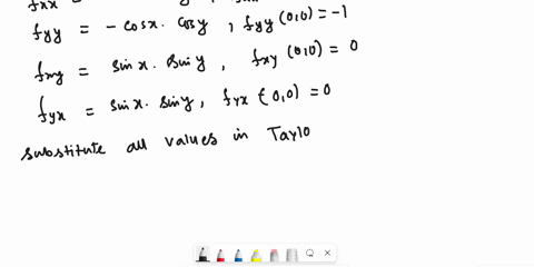 use-taylors-formula-to-find-a-quadratic-approximation-of-fx-ycos-x-cos-y-at-the-origin-estimate-th-4-34633
