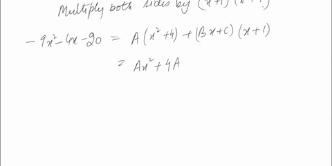 point-the-form-of-the-partial-fraction-decomposition-of-a-rational-function-is-given-below-9x2-4x-20-a-bx-c-x-16x2-4-x1-x2-4-a-b-c-now-evaluate-the-indefinite-integral-9x2-4x-20-dx-x-1x2-4-c-98598