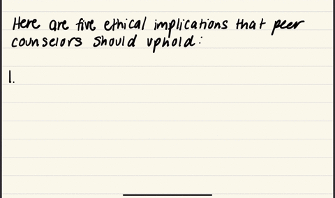 explain-five-ethical-implications-that-peer-counselors-should-uphold