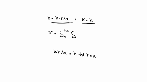 use-the-cylindrical-coordinates-to-find-volume-of-the-solid-the-solid-enclosed-between-the-cone-zhra-and-the-plane-zh-74107