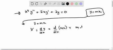 find-all-values-of-m-so-that-the-function-y-xm-is-a-solution-of-the-given-differential-equation-enter-your-answers-as-a-comma-separated-list-x2y-a-2xy-2y-0-m