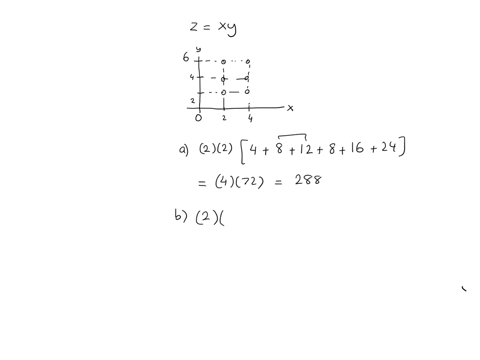 a-estimate-the-volume-of-the-solid-that-lies-below-the-surface-z-xy-and-above-the-rectangle-r-x-y-mi-19336