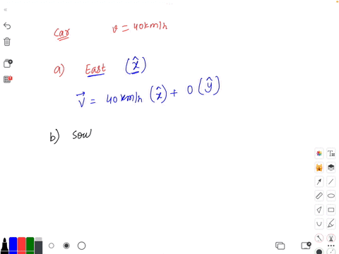 a-car-is-traveling-at-a-speed-of-40-kmhr-the-positive-y-axis-is-north-and-the-positive-x-axis-is-east-resolve-the-cars-velocity-vector-in-2-space-into-components-if-the-car-is-traveling-in-each-of-the