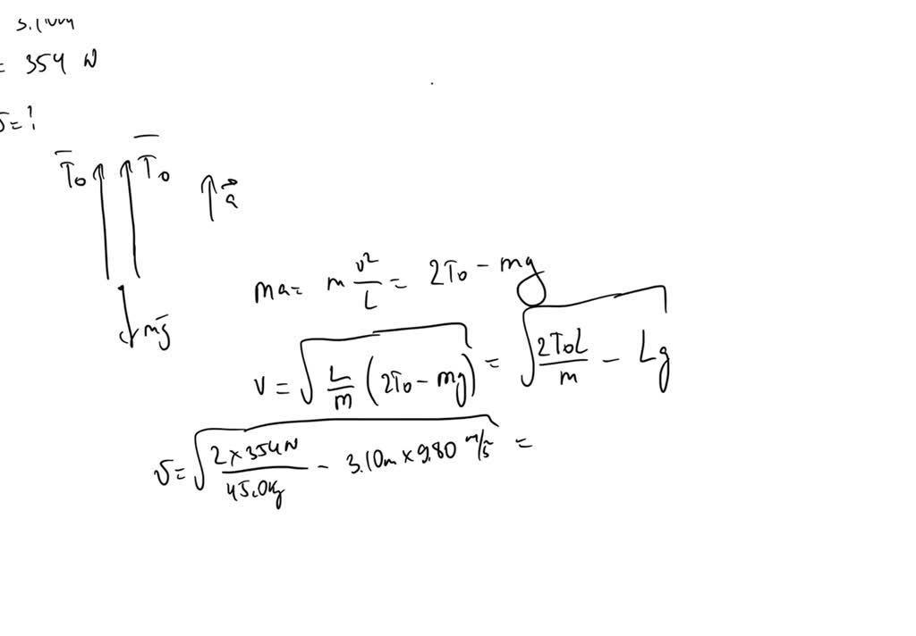 SOLVED A 45.0kg child swings in a swing supported by two chains, each