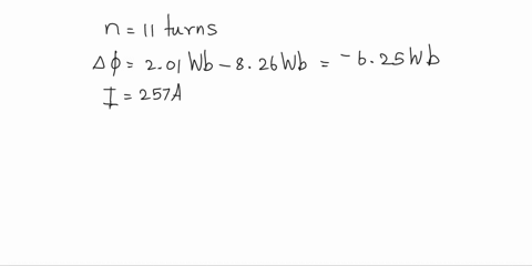 the-magnetic-flux-that-passes-through-one-turn-of-a-11-turn-coil-of-wire-changes-to-201-from-826-wb-in-a-time-of-00409-s-the-average-induced-current-in-the-coil-is-257-a-what-is-the-resistan-75935