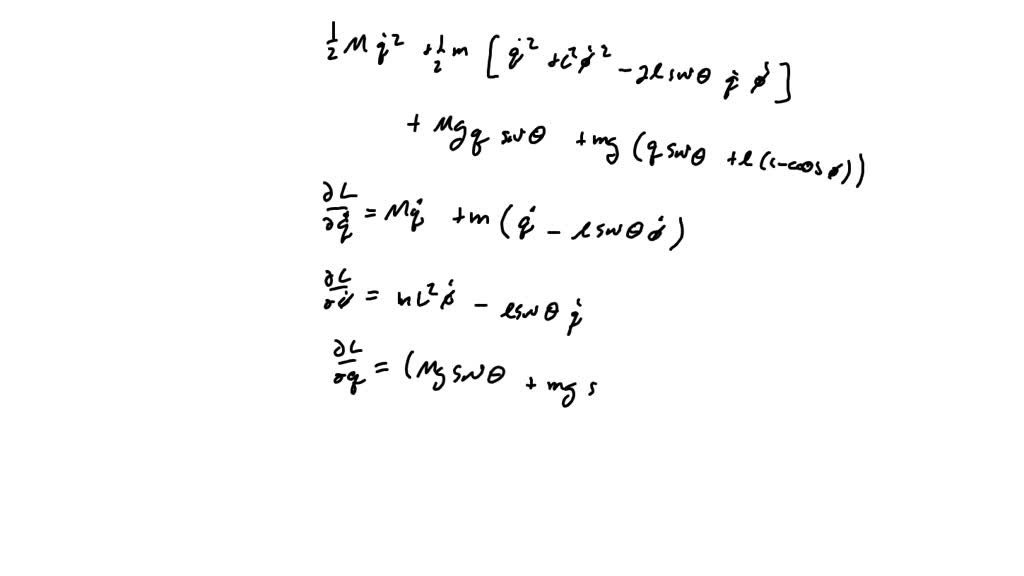 SOLVED: a massless rod of length l pivots without friction around a ...