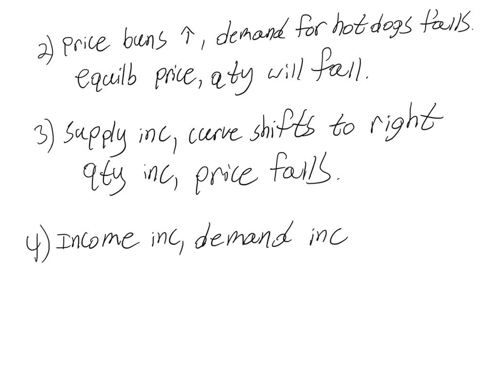 SOLVED: Equilibrium price and quantity increase. Equilibrium price ...