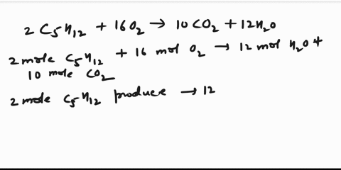 how-many-grams-of-water-are-formed-when-25-grams-of-pentane-c5h12-reacts-with-excess-oxygen-i-am-confused-on-the-reaction-i-should-be-balancing-so-far-i-know-there-are-c5h12-o2-h20i-am-unsur-66843