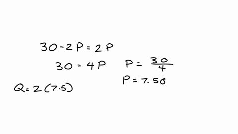 question-6-supply-and-demand-model-in-the-market-for-music-discs-demand-and-supply-are-given-by-the-following-equations-qd-30-2p-and-qs2p-a-calculate-the-equilibrium-price-and-quantity-and-present-thi