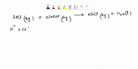 the-neutralization-of-hydrochloric-acid-with-aqueous-sodium-hydroxide-is-an-exothermic-reaction-write-the-net-ionic-equation-for-the-neutralization-reaction-include-the-states-of-matter-for-11132