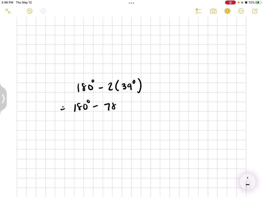 SOLVED: '39 3.3 5.1 3.3 x find the value in the triangle shown below