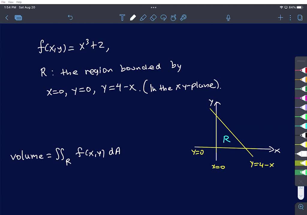 solved-using-a-double-integral-find-the-volume-of-the-solid-that-lies