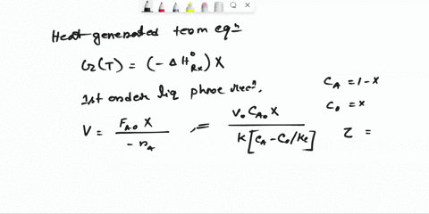 please-only-answer-e-to-g-the-elementary-reversible-liquid-phase-reaction-ab-takes-place-in-a-cstr-with-a-heat-exchanger-pure-a-enters-the-reactor-a-derive-an-expression-or-set-of-expression-82537